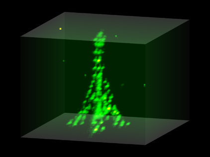 中性原子制成了埃菲尔铁塔的3D模型 | 图片来源:quantamagazine 中性原子制成了埃菲尔铁塔的3D模型 | 图片来源:quantamagazine